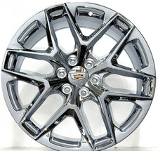 24 Chrome Ssw Snowflake Ii Replica Wheels Fits 2026 Cadillac Escalade 6x5.5