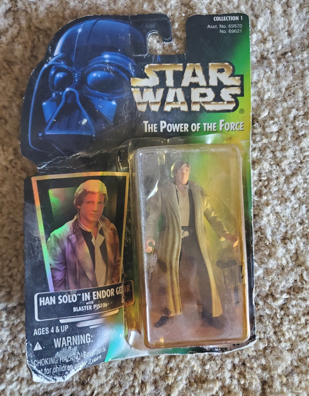 Kenner Star Wars Power of the Force Han Solo Endor Gear Figure 1997 ROTJ