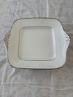 Wedgwood Sterling Square Handled Cake Dessert Serving Plate 10.75"