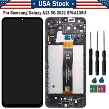 Replacement For Samsung Galaxy A13 5G SM-A136U LCD Touch Screen Digitizer +Frame