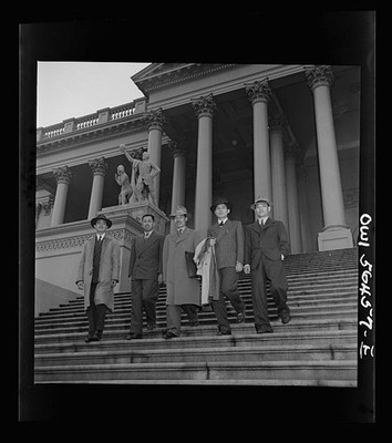 Washington DC Capitol Chinese Technical Experts H.W. Li C.K. Lin 1944