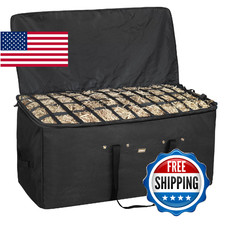 MIYABALA Hay Bale Bag, 44x18x22inch Extra Large Hay Bag with Top Slow Feed Desig