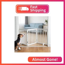 SFJC Dog Gate Indoor, Freestanding Dog Fence for The House, Doorways, Hallways,o