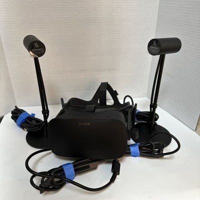 Oculus Rift CV1 VR Headset w/ 2 Sensors & Cables No Controllers 