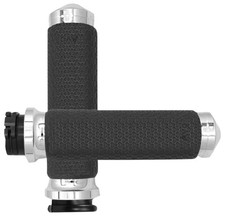 Avon Memory Foam Chrome Cable Style Grips Small 1.375" O.D. (MF-63-CH)