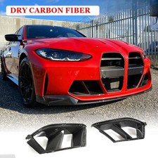Fits BMW G80 M3 G82 G83 M4 DRY Carbon Front Bumper Grill Air Duct Vent Replace