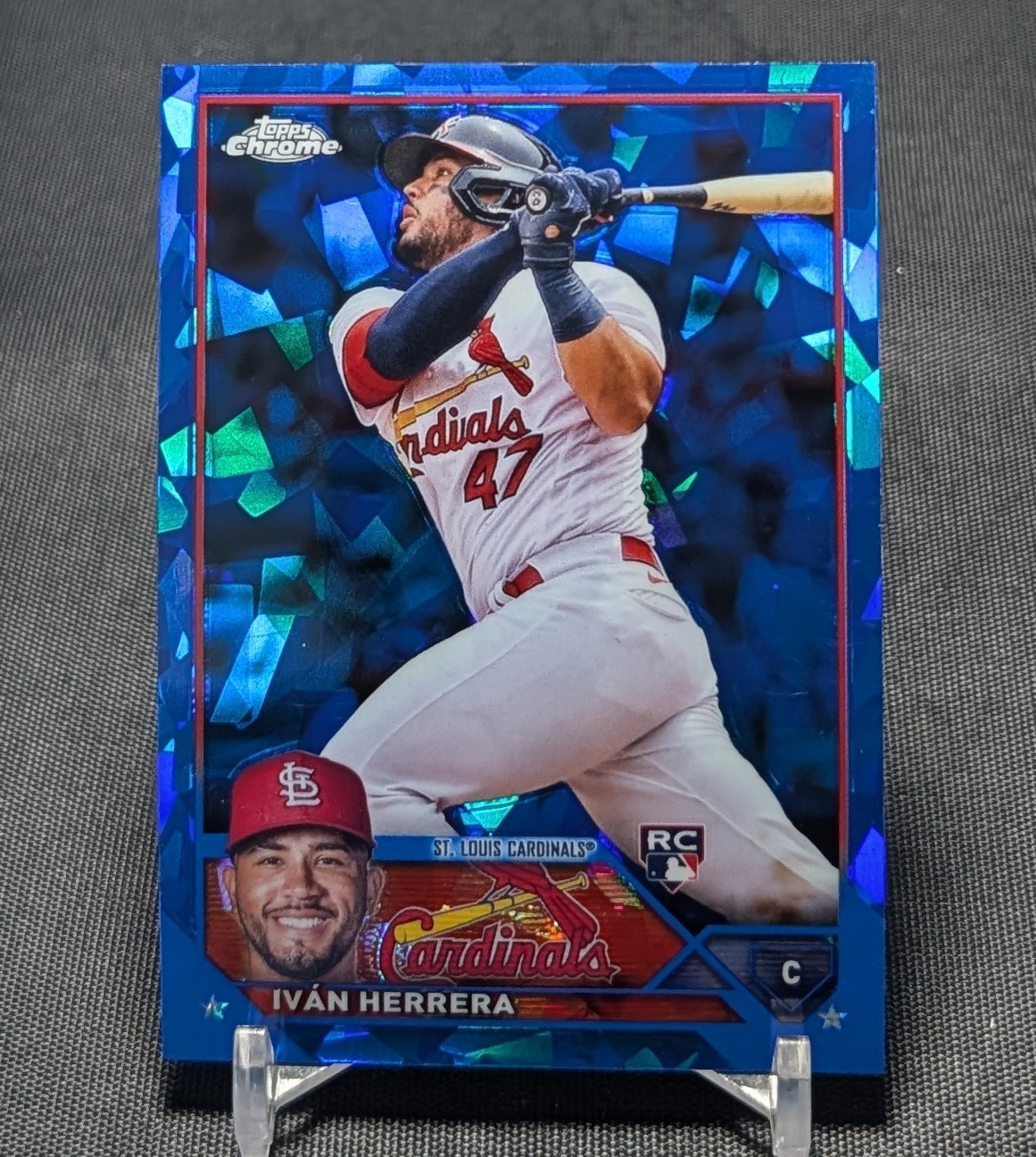 Ivan Herrera Rookie RC 2023 Topps Chrome Sapphire Card #58 St. Louis Cardinals