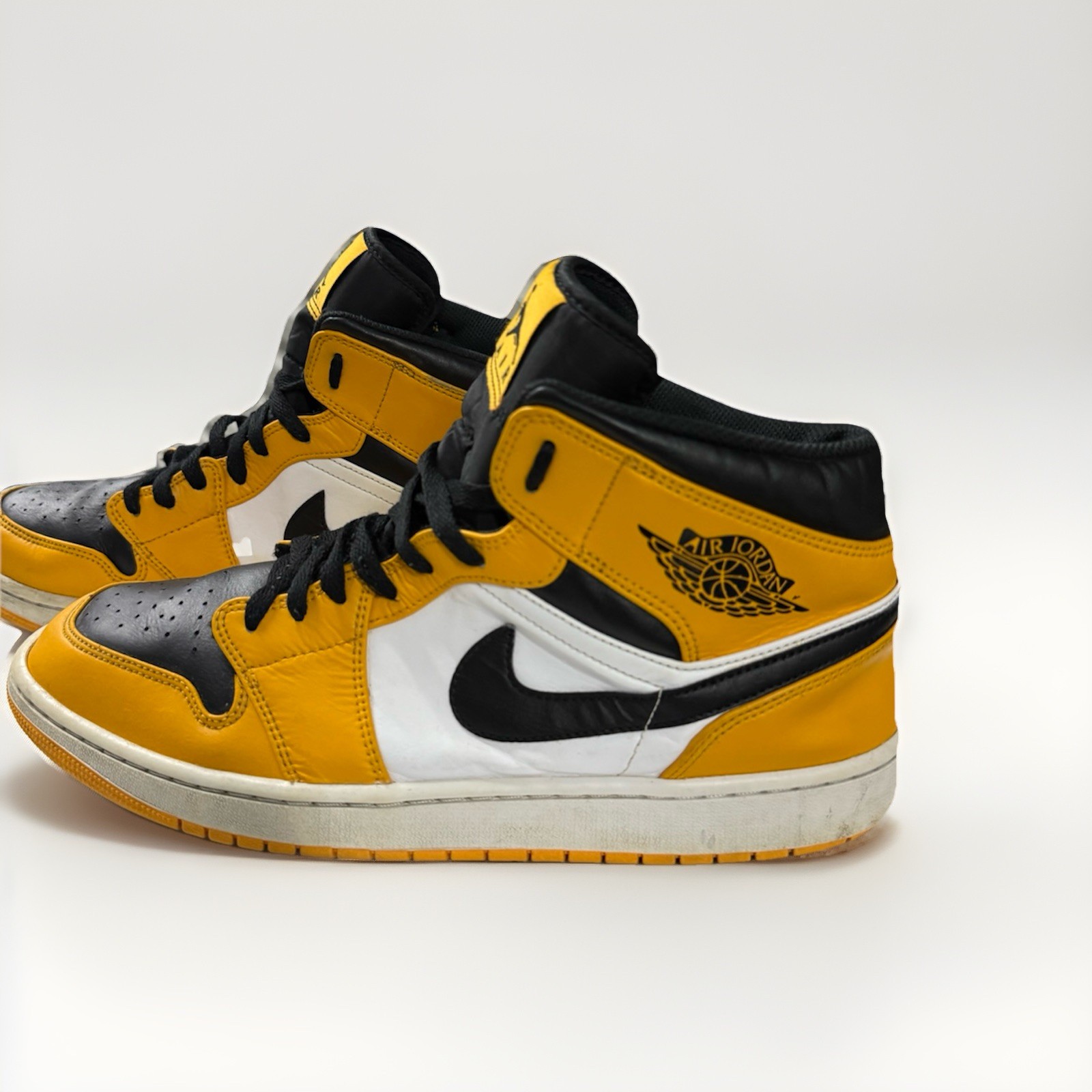 Size 14 - Jordan 1 Mid Yellow Toe 2022