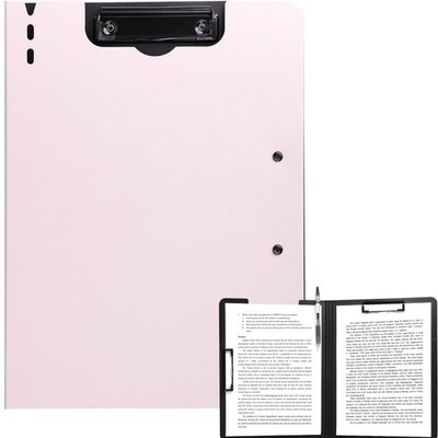 Klemmbrett A4 Schreibmappe  File Folder Büro Schule Klickfester Clip Rosa