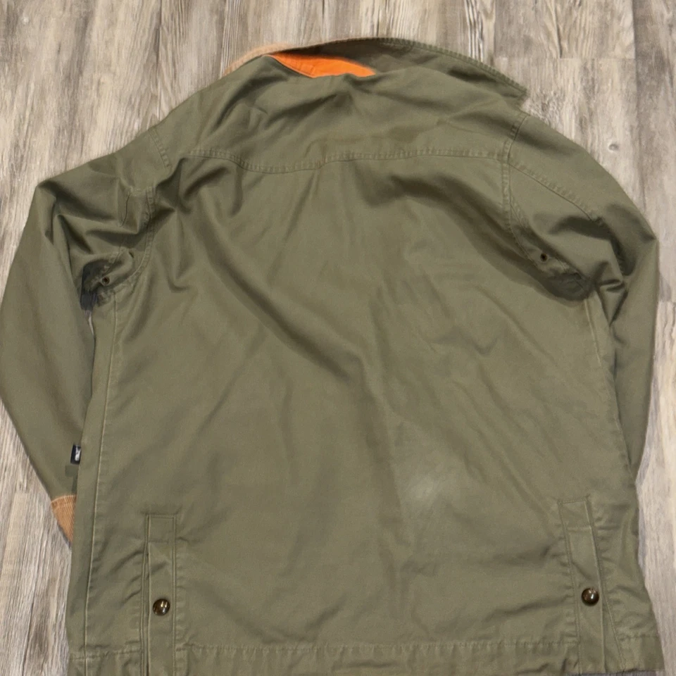 Vineyard Vines верфи холст пальто вельвет оливковый военный мужской средний M - Изображение 4 из 4