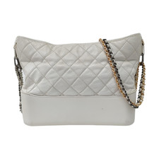 Chanel Gabrielle Medium White Lambskin Quilted Flap Bag - Fair ZS90DV