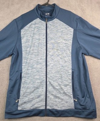Adidas Golf Puremotion Full Zip Jacket Men's  XL Blue Gray Heather LS