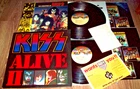 KISS ALIVE II LP 1ST PRESS NBLP 7076 1977 TATTOOS BOOKLET INSERT MAILAWAY EX