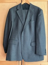 Magee 100% wool 2 piece mens grey suit size 44
