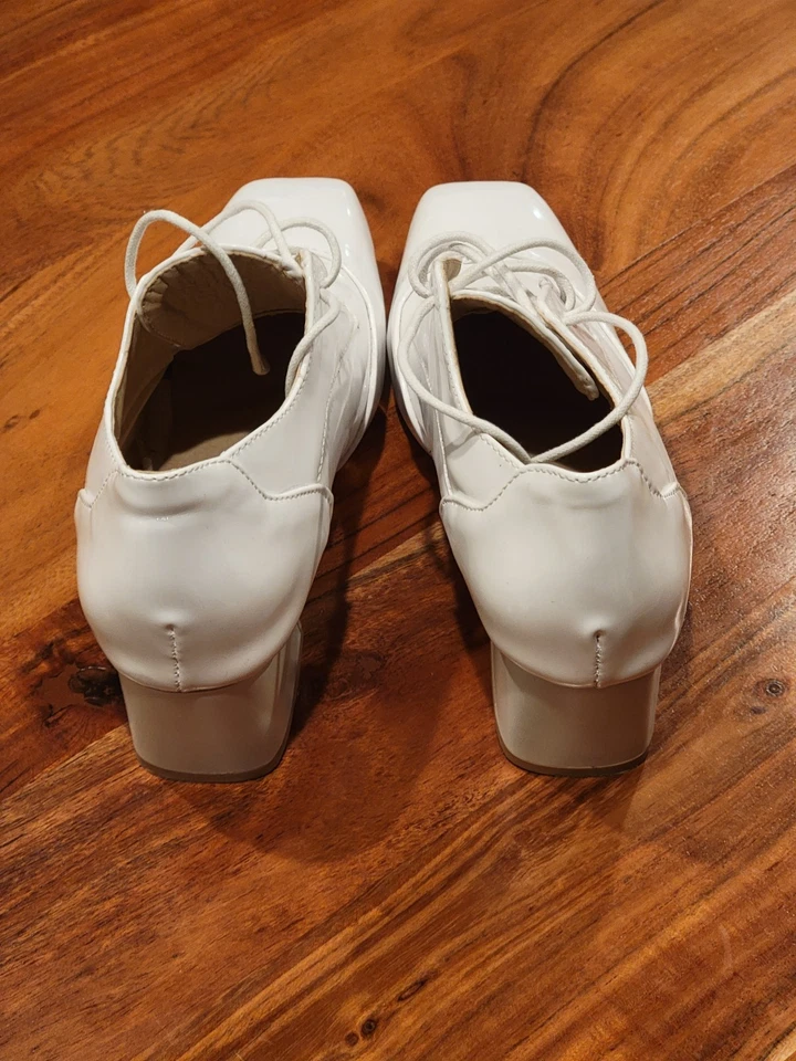 Zapatos Disfraz Años 50 Blanco - Enfermera - Baile Foto 4 de 4