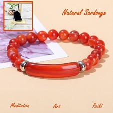 Natural Sardonyx Bracelet Chakra Reiki Meditation Healing Gemstone Jewellery
