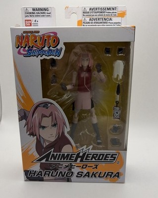Bandai Naruto Shippuden Anime Heroes Haruno Sakura - 6.5'' Action Figure.