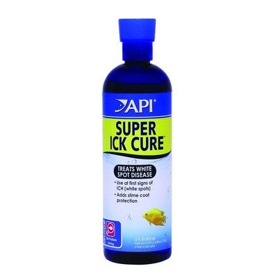Api Liquid Super Ick Cure 16Oz Freshwater Saltwater Fish Medication Treatment