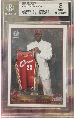 LeBron James [1st Edition] #221 2003 Topps card