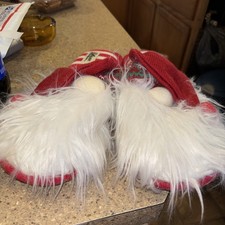 Dluce By Dearfoam Deluxe Santa Gnome Slippers