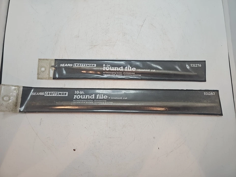 Craftsman 8" 10" round file 31276 31283 new in package - Image 2 of 4