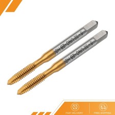2pcs - 6-32 UNC B2 Spiral Point Thread Tap Titanium Coated Tapping Threading