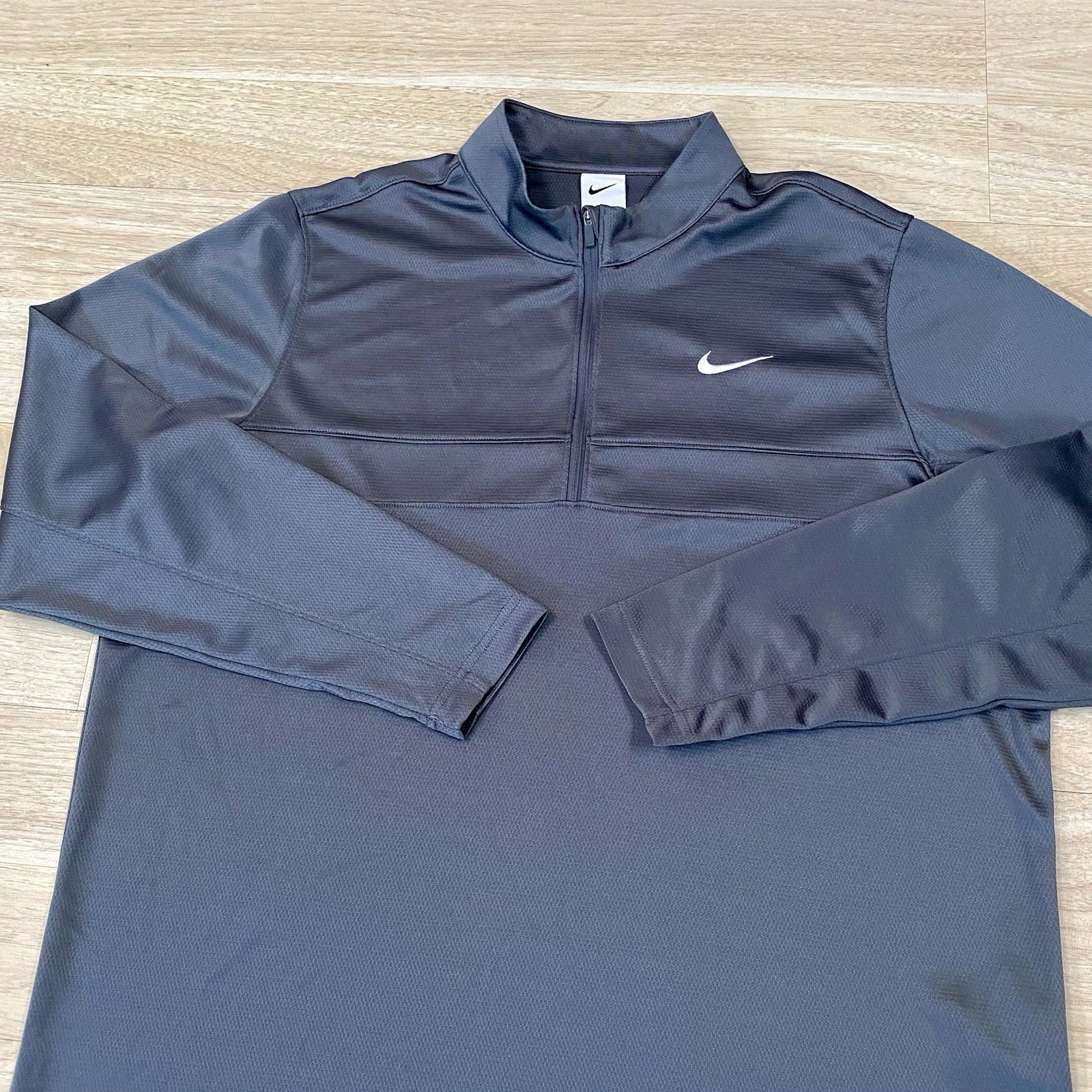 Nike Pullover Men’s XL Gray 1/4 Zip Golf Shirt Jacket Long Sleeve Training Top