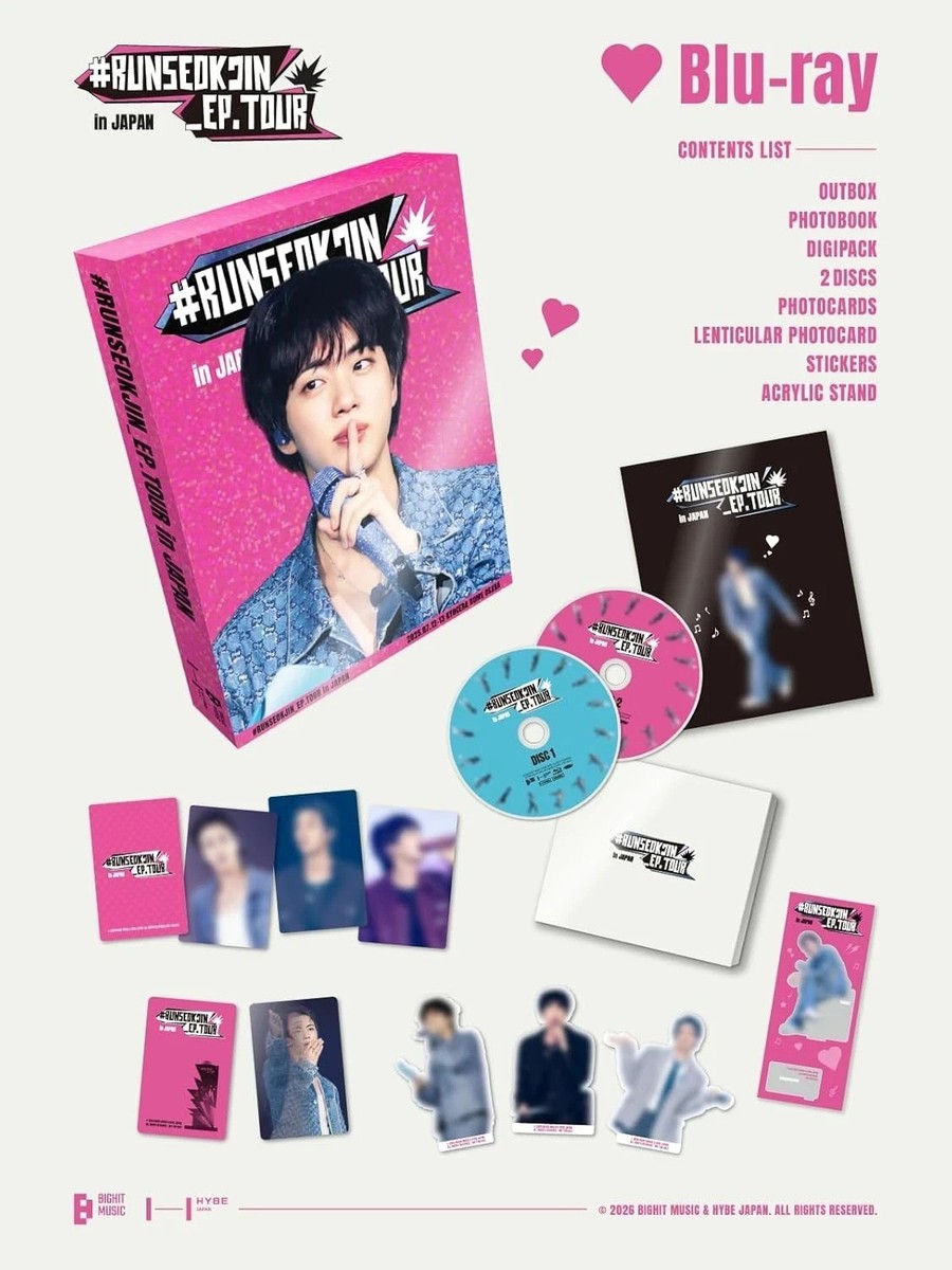 PSL BTS JIN #RUNSEOKJIN_EP.TOUR in JAPAN Blu-ray Photo book Photo