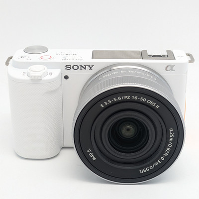 Sony ZV-E10 24.2MP Mirrorless Camera in White w/ E f/3.5-5.6 PZ 16-50mm Lens