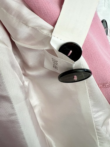 Zara Oversized Pink Double Breasted Blazer Jacket - Size Large - Picture 10 of 11