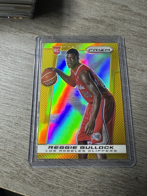 2013-14 Panini Prizm Reggie Bullock Gold Prizm RC Refractor /10 Clippers UNC
