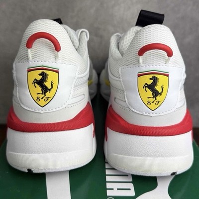 NEW Puma RS-X Trophy x Scuderia Ferrari White Rosso Corsa Size 9