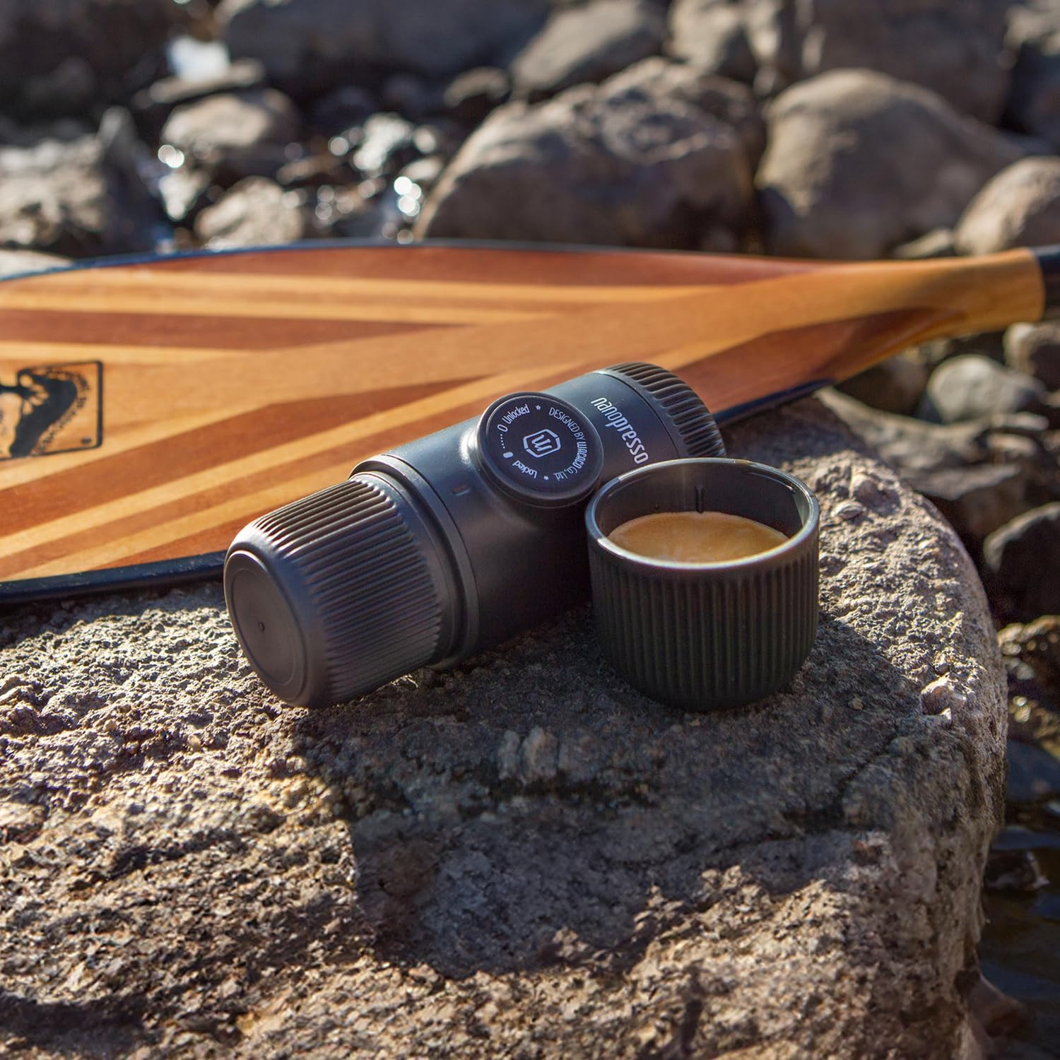 Nanopresso Bundle: Portable Espresso Maker with Case & NS Adapter