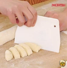 1pc Plastic Dough Scraper | Cake Icing Cutter | Trapezoid Baking Tool - NEW