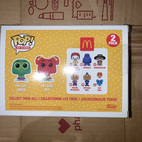 Funko Pop! Vinyl: McDonald's - Fry Guys (Green & Red) - 2 Pack - Funko Exclusive - 第 4/8 張圖片