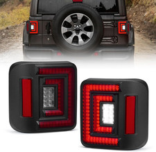 LED Tail Lights Replacement for 2018-2025 Jeep Wrangler JL, Rear Tail Lamp Kit B