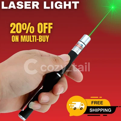 TIGERZILLA 1000Miles Strong Beam Green Laser Pointer Pen 533nm Lazer Torch Cat Dog Pet ToY