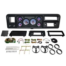 Glowshift Cluster Dash Pod White Dial 6-gauge Bundle For 73-79 Ford F-series Glowshift Cluster Dash Pod White Dial 6-gauge Bundle For 73-79 Ford F-series