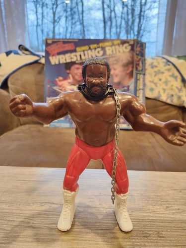 Wwf Ljn Junkyard Dog W/silver chain Original Acces...