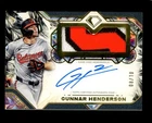 2025 Topps Diamond Icons Gunnar Henderson GU 3-Color Patch ON CARD AUTO 8/10