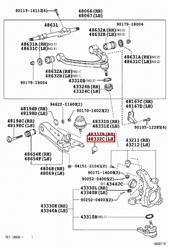 Genuine Hiace TRH223 LiteAce SR40 Front LH Axle Arm Spring Bumper - Picture 4 of 14