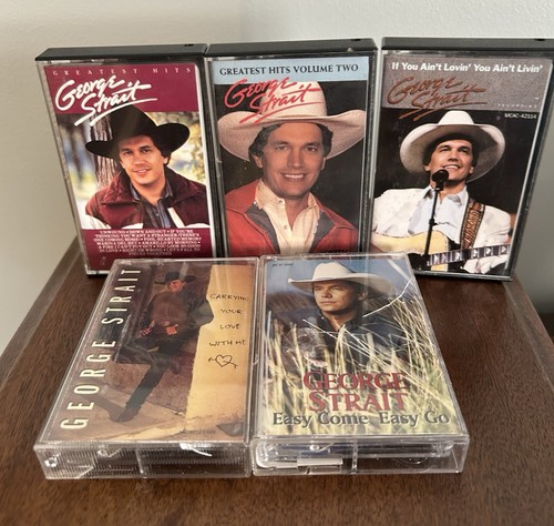 ON SALE! Lot Of (5) Classic George Strait Cassettes Tapes