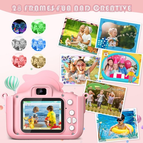 Appareil Photo Enfant Dinosaure 2" 1080P Appareil Photo Numérique HD Selfie A... - Zdjęcie 3 z 7