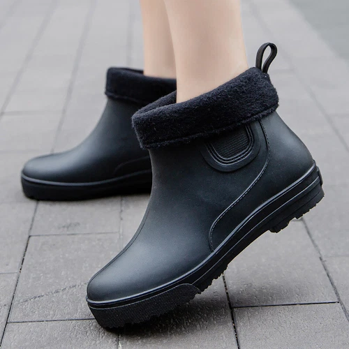 Stivali donna larghi polpaccio comodi in gomma stivali da pioggia donna stivali da pioggia slip on outdoor - Foto 16 di 49