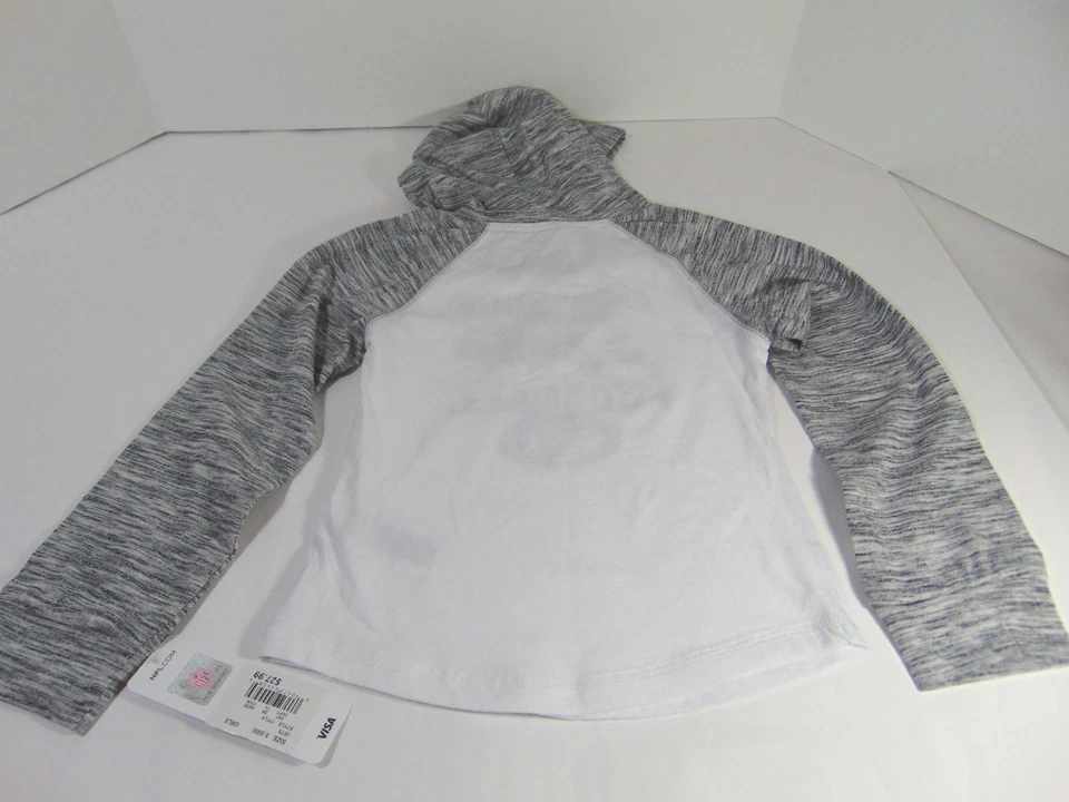 Niñas NFL Gris y Blanco NY Jets Ligero Sudadera con Capucha Talla S (6-6X) Nuevo con Etiquetas Foto 2 de 4