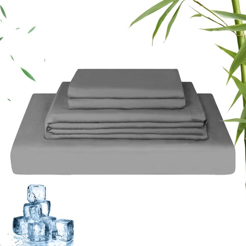 2000TC Hiqh Quality Bamboo Sheet Set S/KS/D/Q/King Ultra Soft Breathable Bed Set - Picture 23 of 76