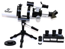 GSKYER 80MM TELESCOPE / SPOTTING SCOPE + SLIK MINI PRO II TRIPOD + 4 x EYEPIECES