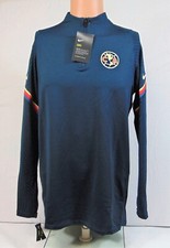Nike Club América Strike Mexico Team Warm Up Shirt Sz M NEW CD4924 454 RARE