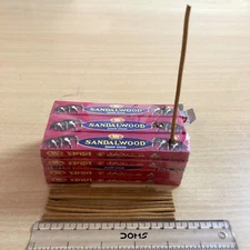 12 Box of 10 sticks120 Sticks Bic Sandalwood Chandan Dhoop Incense Sticks  F/S