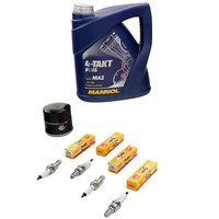 Inspektion FüR Honda Vfr 800 F RC46 VFR800 1998-01 ÖL Set 4L ÖLfilter ZüNdkerzen